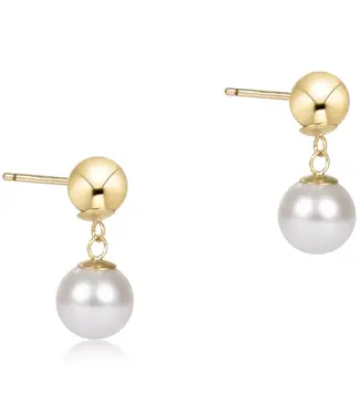 enewton Classic 10mm Ball Drop Stud  - Pearl Earrings