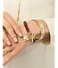 Curious Bee Beaded Toggle Bracelet Bordeaux OS
