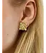 Curious Bee Stud Earrings Gold