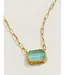 Marion Rectangle Necklace 20" Sea Foam