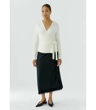 OUI LONG SATIN SKIRT