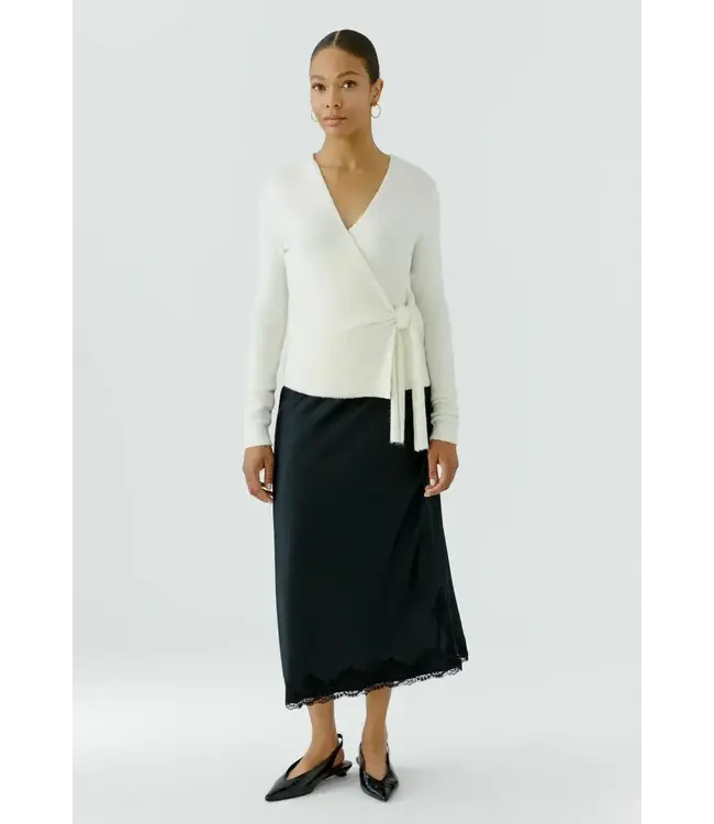 LONG SATIN SKIRT