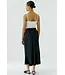 LONG SATIN SKIRT