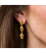 Scarab Petite Linear Earrings - Gold
