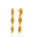 Scarab Petite Linear Earrings - Gold