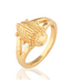 Scarab Gilded Ring, Size 7 - Gold