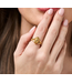 Scarab Gilded Ring, Size 7 - Gold