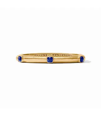 Julie Vos Catalina Hinge Bangle-Iridescent Sapphire Blue-OS