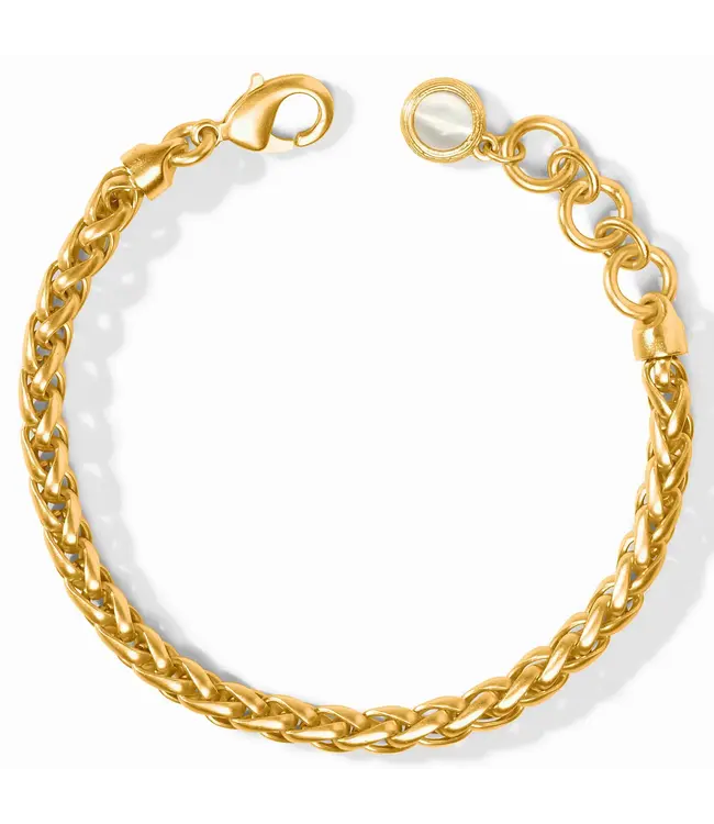 Cobblestone Link Bracelet-Gold-OS