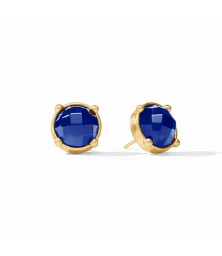Julie Vos Honey Stud-Iridescent Sapphire Blue-OS