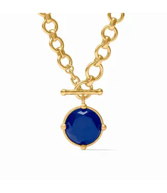 Julie Vos Honeybee Demi Necklace-Iridescent Sapphire Blue-OS