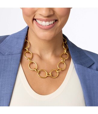 Julie Vos Catalina Light Link Necklace-Gold-OS