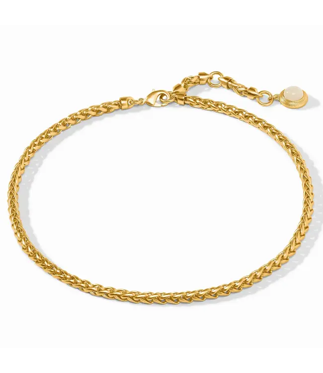 Cobblestone Link Necklace-Gold-OS