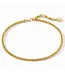 Cobblestone Link Necklace-Gold-OS
