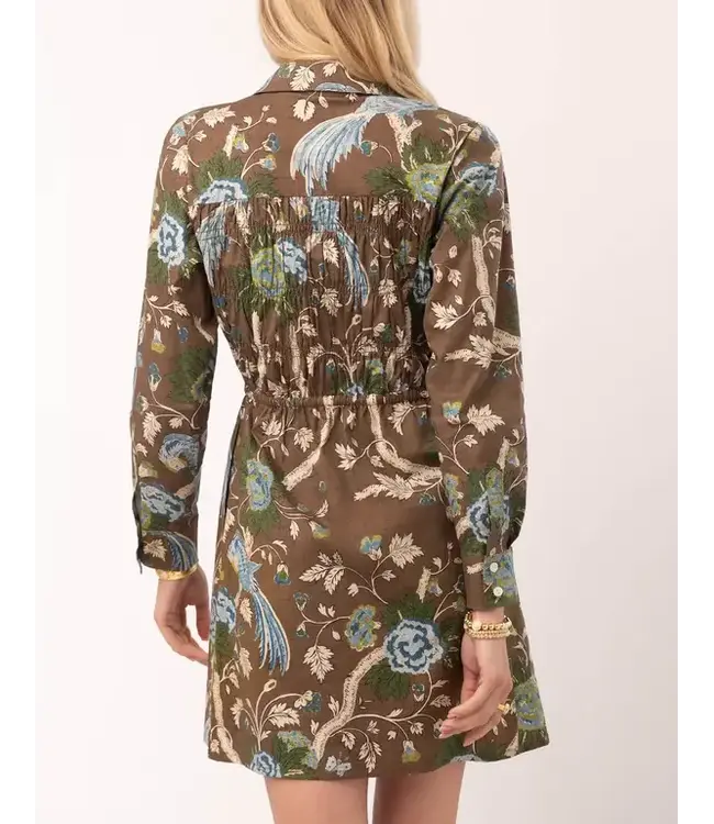 Dixie Smocked Shirt Dress