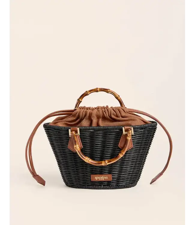 Maeve Wicker Bucket Black
