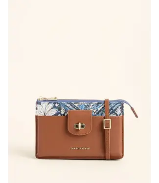 Spartina Lindsey Phone Crossbody Japonica Cartouche Blue