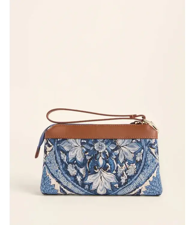 Emma Wristlet Japonica Cartouche Blue