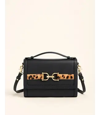Spartina Siren Eva Leather Crossbody Leopard