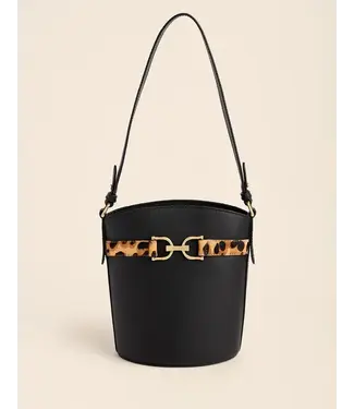 Spartina Siren Eva Leather Bucket Leopard