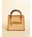 Bamboo Straw Satchel Pecan
