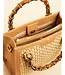 Bamboo Straw Satchel Pecan