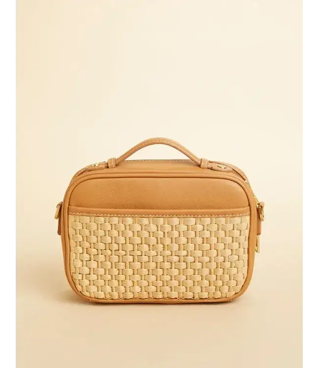 Ellie Crossbody Straw Pecan