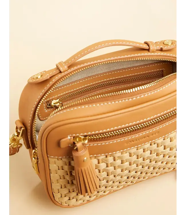Ellie Crossbody Straw Pecan