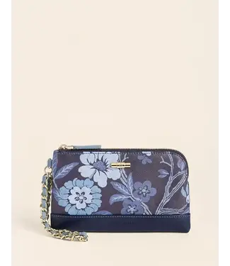 Spartina Sinclair Wristlet Japonica Floral Navy