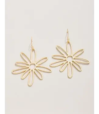 Spartina Happy Daisy Earrings Gold