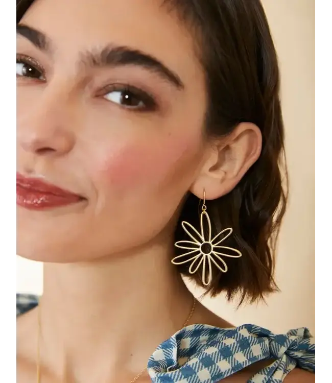 Happy Daisy Earrings Gold