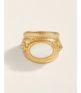 Spartina Mercer House Embellished Ring Mother-ofPearl 8