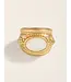 Mercer House Embellished Ring Mother-ofPearl 8