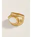 Mercer House Embellished Ring Mother-ofPearl 8