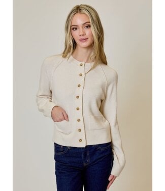 DESIGN HISTORY RAGLAN SLV BF CARDI