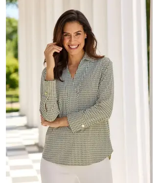 Jude Connally FRANCINE TOP BRAIDED GEO