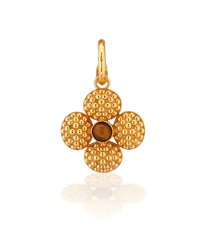 Berry Clover Double Sided Charm/Pendant - Tiger's