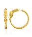 Equestrian Horsehead Hoop Earrings - Gold
