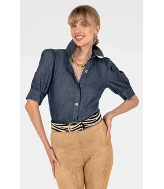 Gretchen Scott Puff Sleeve Top