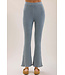 CCUL Petal Edge Rib Kick Flare Ankle Pant