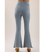 CCUL Petal Edge Rib Kick Flare Ankle Pant