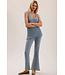 CCUL Petal Edge Rib Kick Flare Ankle Pant