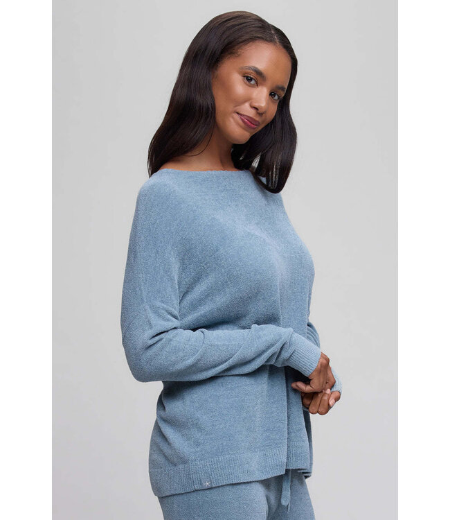 CCUL Scallop Neck Slouchy Pullover