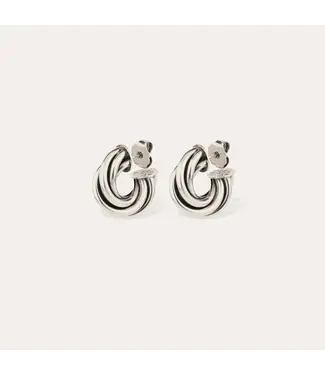 GAS BIJOUX Atik Mini Hoop Earrings Silver-plated metal