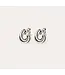 Atik Mini Hoop Earrings Silver-plated metal