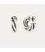 Atik Mini Hoop Earrings Silver-plated metal