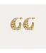 Multiperla Mini Hoop Earrings Gold-plated metal
