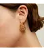 Multiperla Mini Hoop Earrings Gold-plated metal