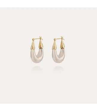 GAS BIJOUX Foam Earrings small size Two-tone