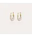 Foam Earrings small size Two-tone